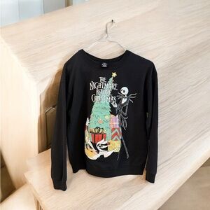 The Nightmare Before Christmas ~ Black Sweatshirt ~ Youth XL